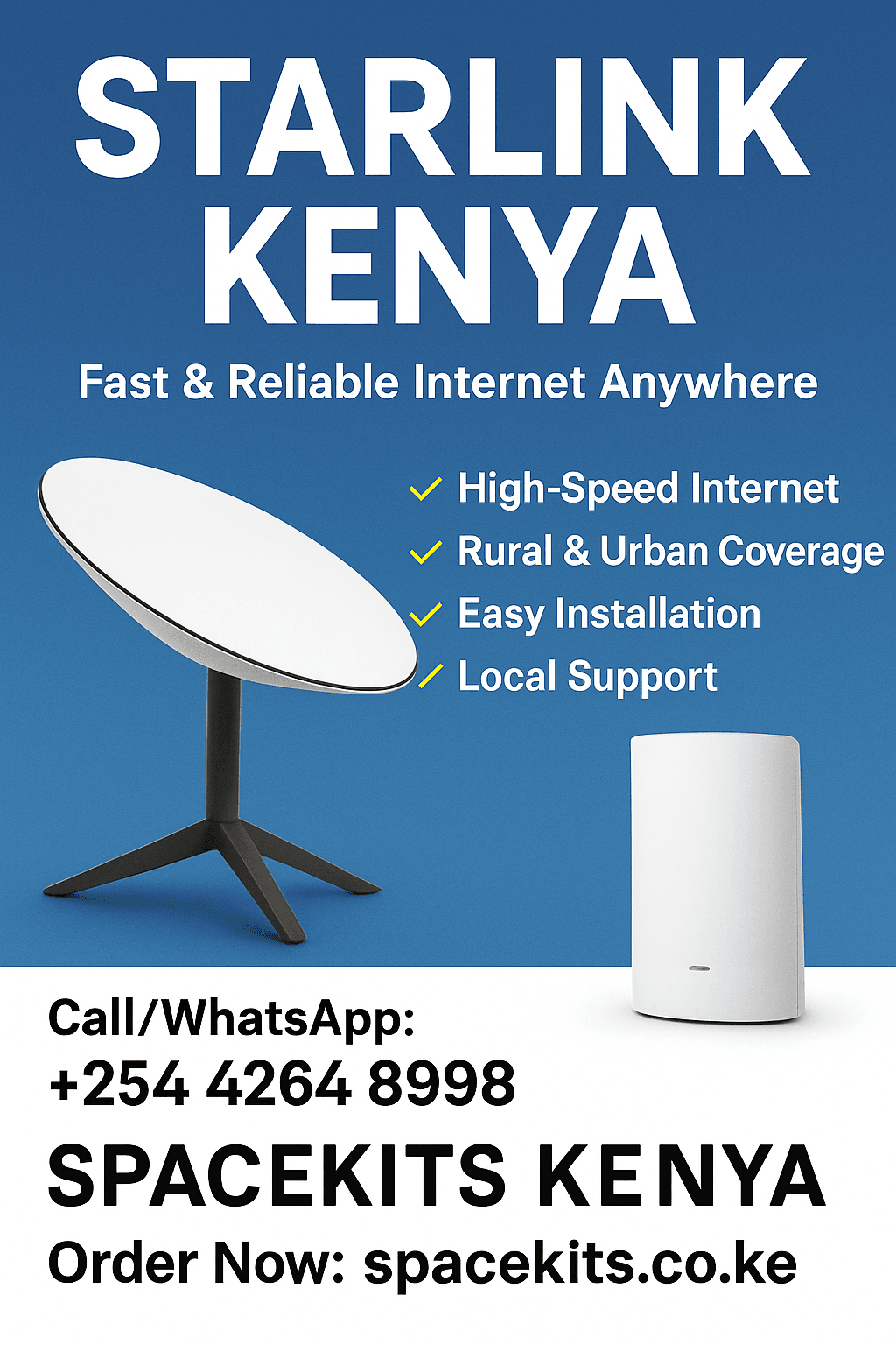 Starlink Internet Fixing Kenya