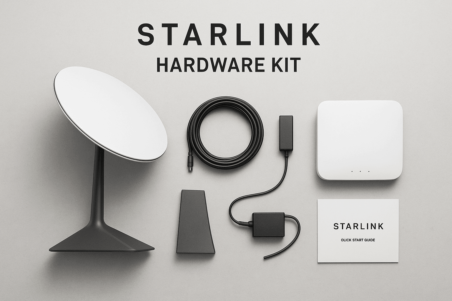Starlink Hardware Kit | High-Speed Satellite Internet Equipment for Home & Business