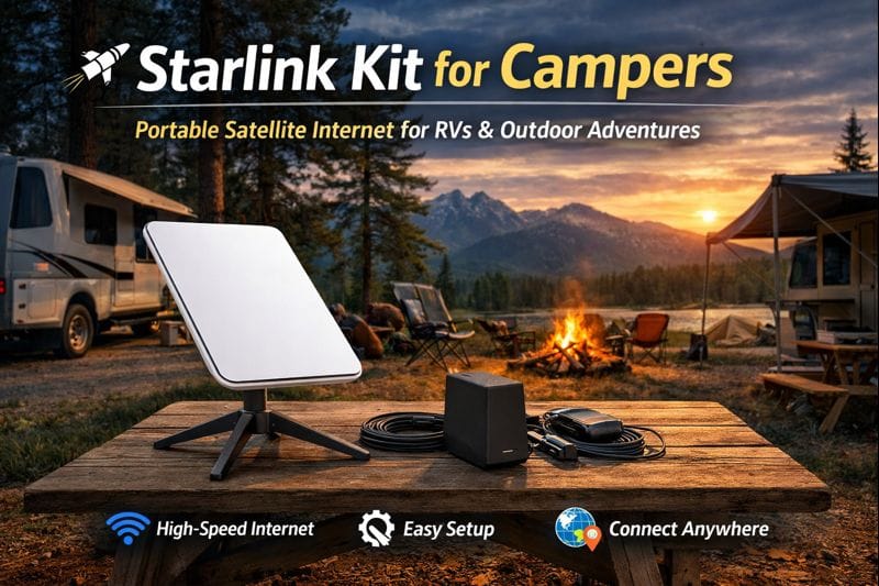 Starlink Kit for Campers: Portable Satellite Internet for RVs & Outdoor Adventures