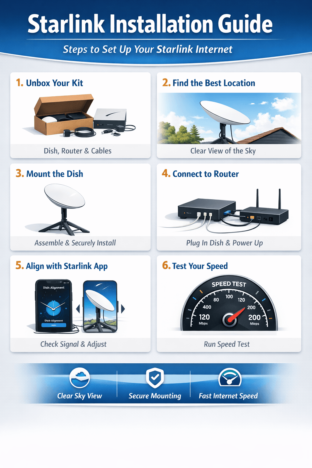 Starlink Installation Guide – DIY & Professional Setup Tips