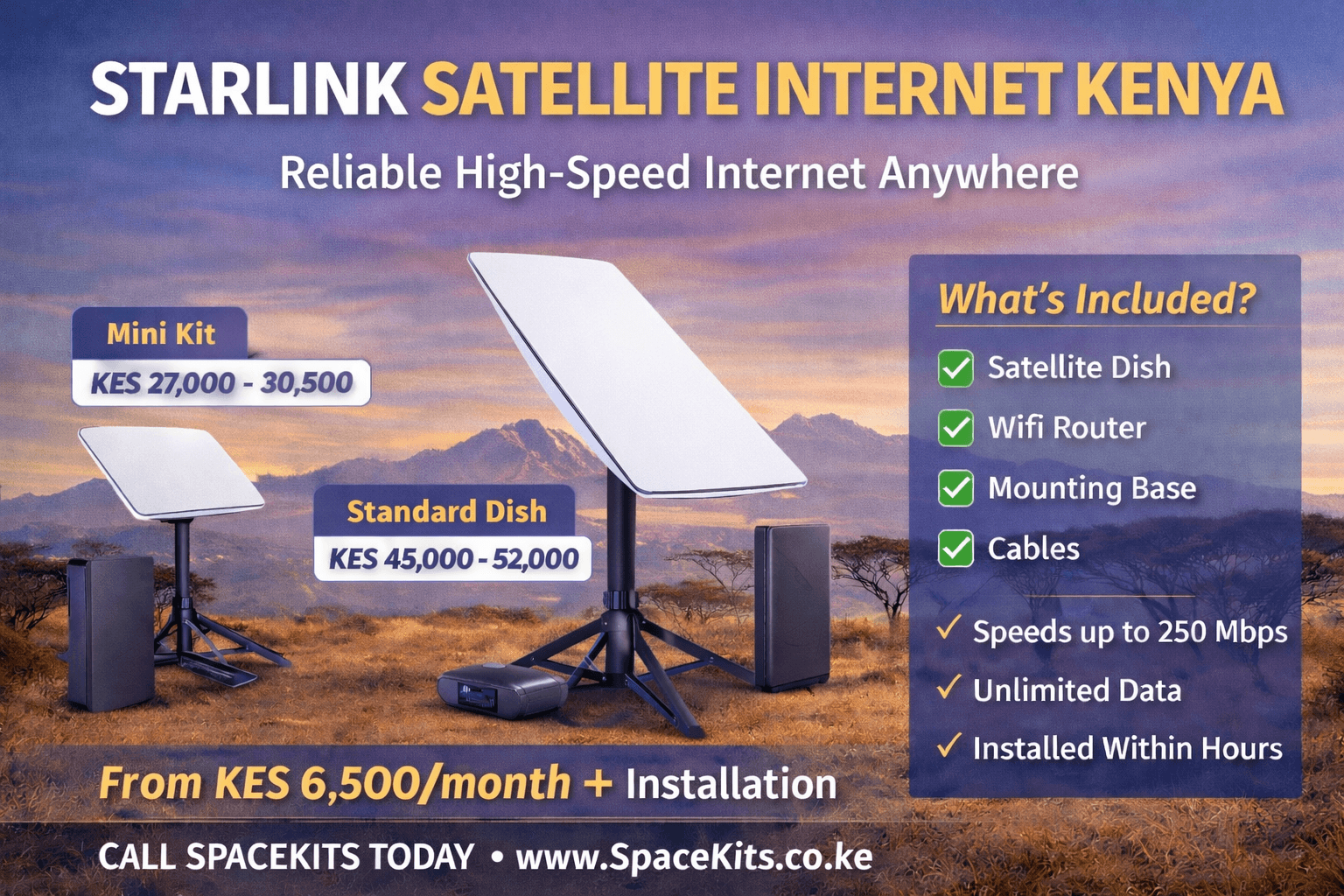 Starlink Satellite Internet Kenya