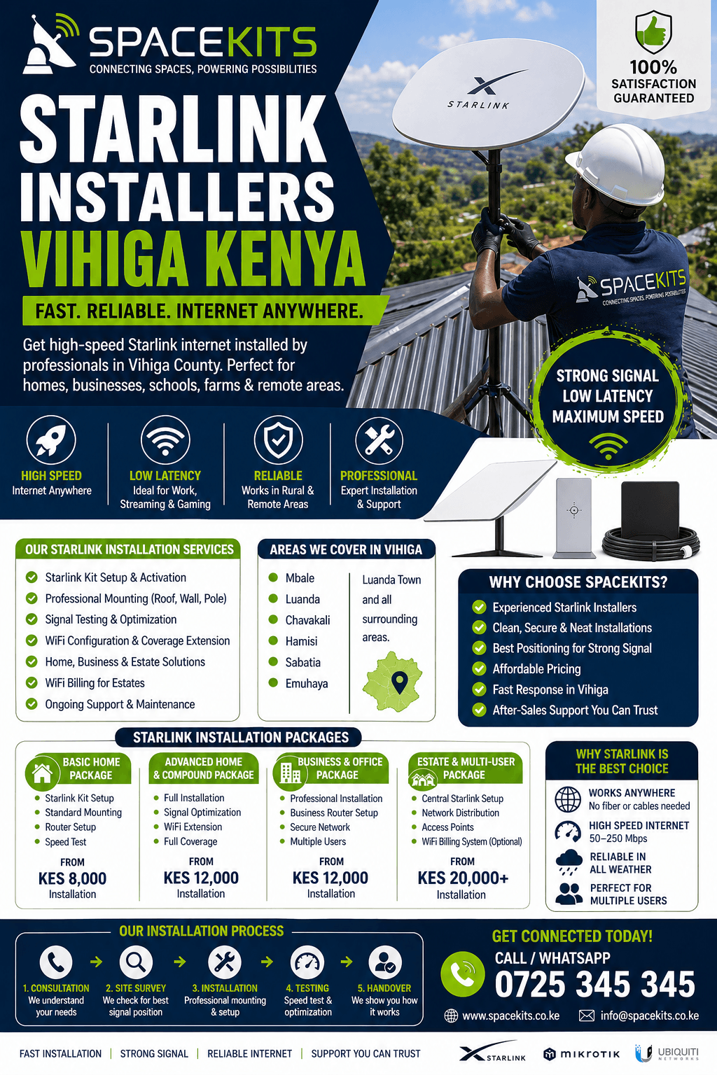 Starlink Installers Vihiga Kenya