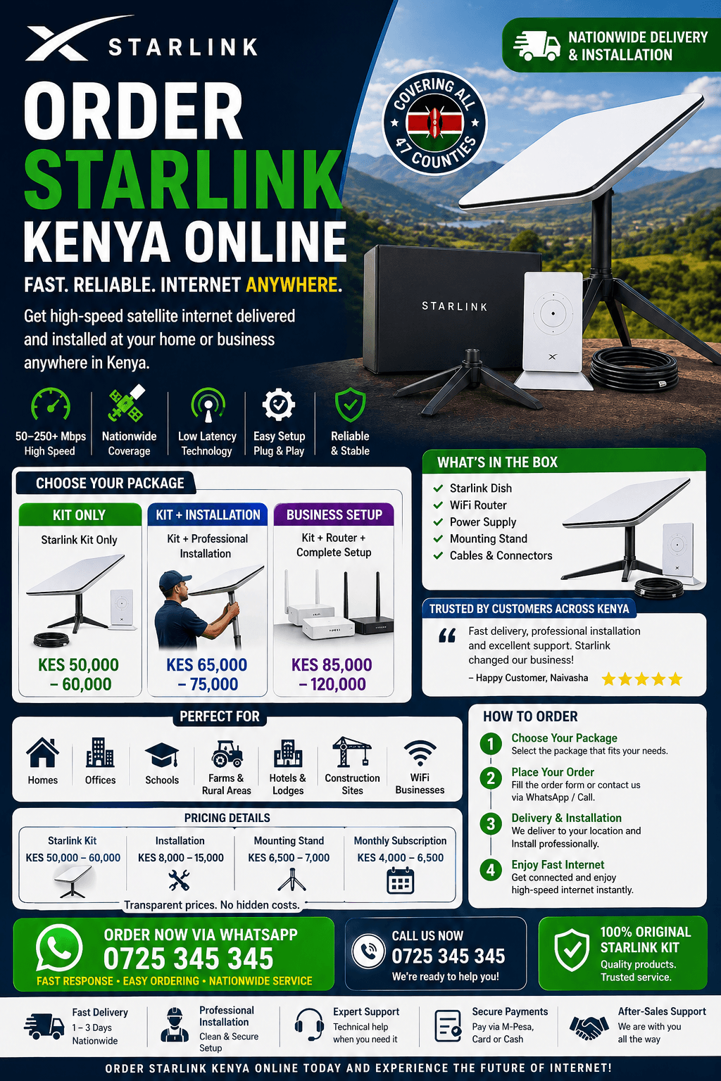 Order Starlink Kenya Online