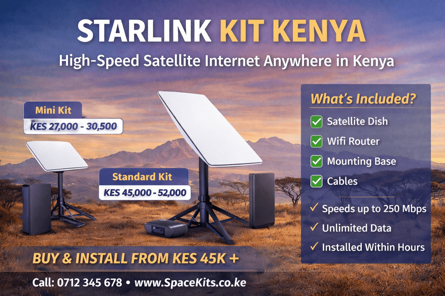 Starlink Kit Kenya