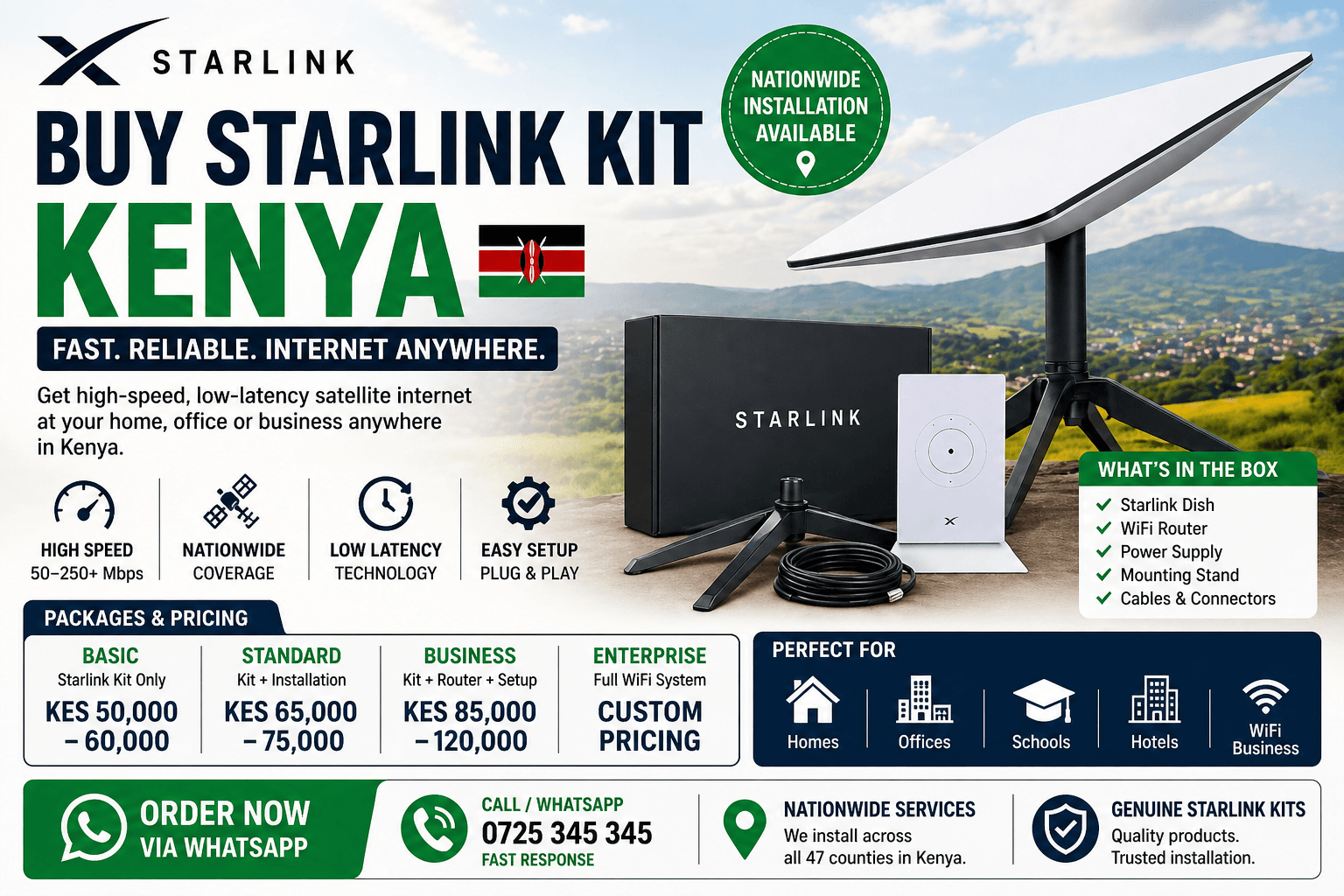 Starlink installation Nakuru