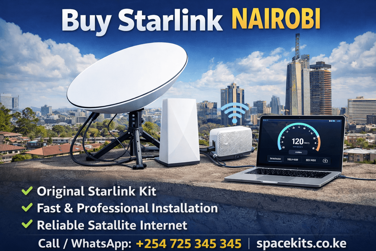 Starlink setup and repair Kenya