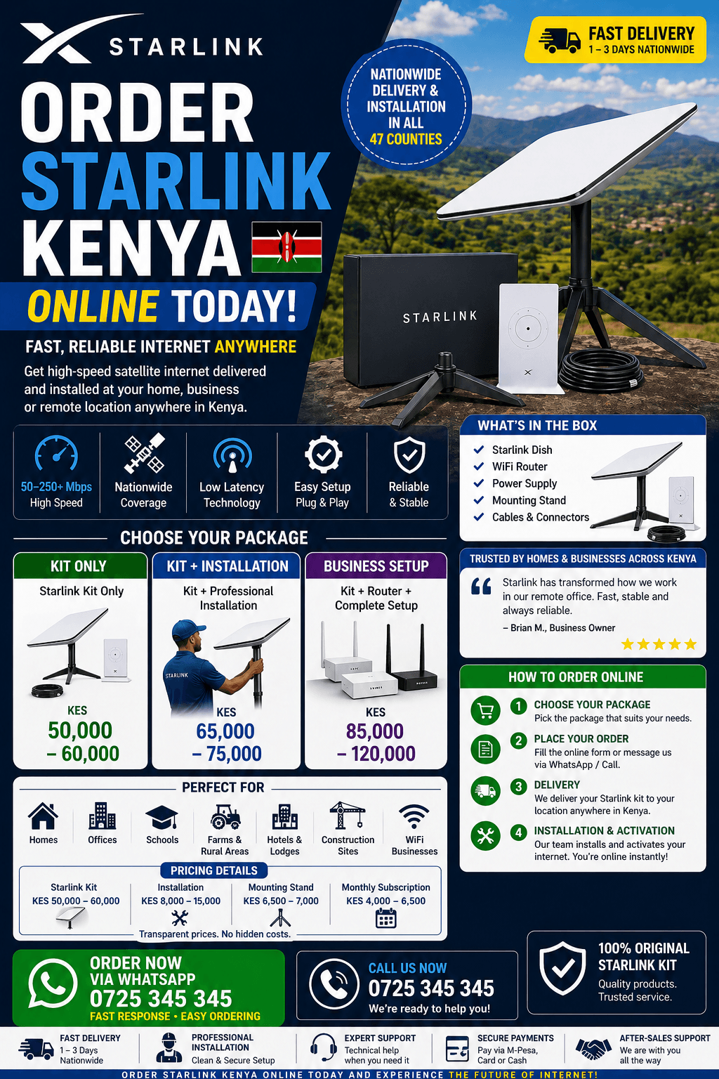 Starlink Setup and Configuration Services Kenya