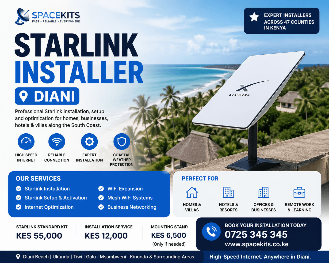 starlink installer diani