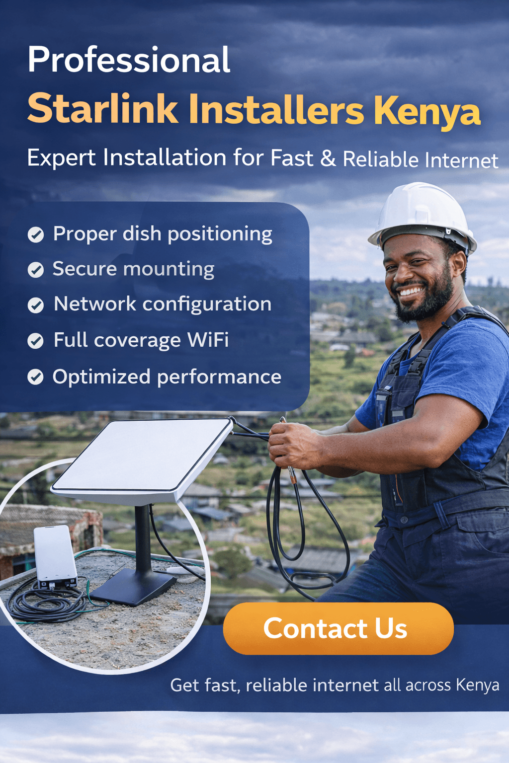 Professional Starlink Installers Kenya