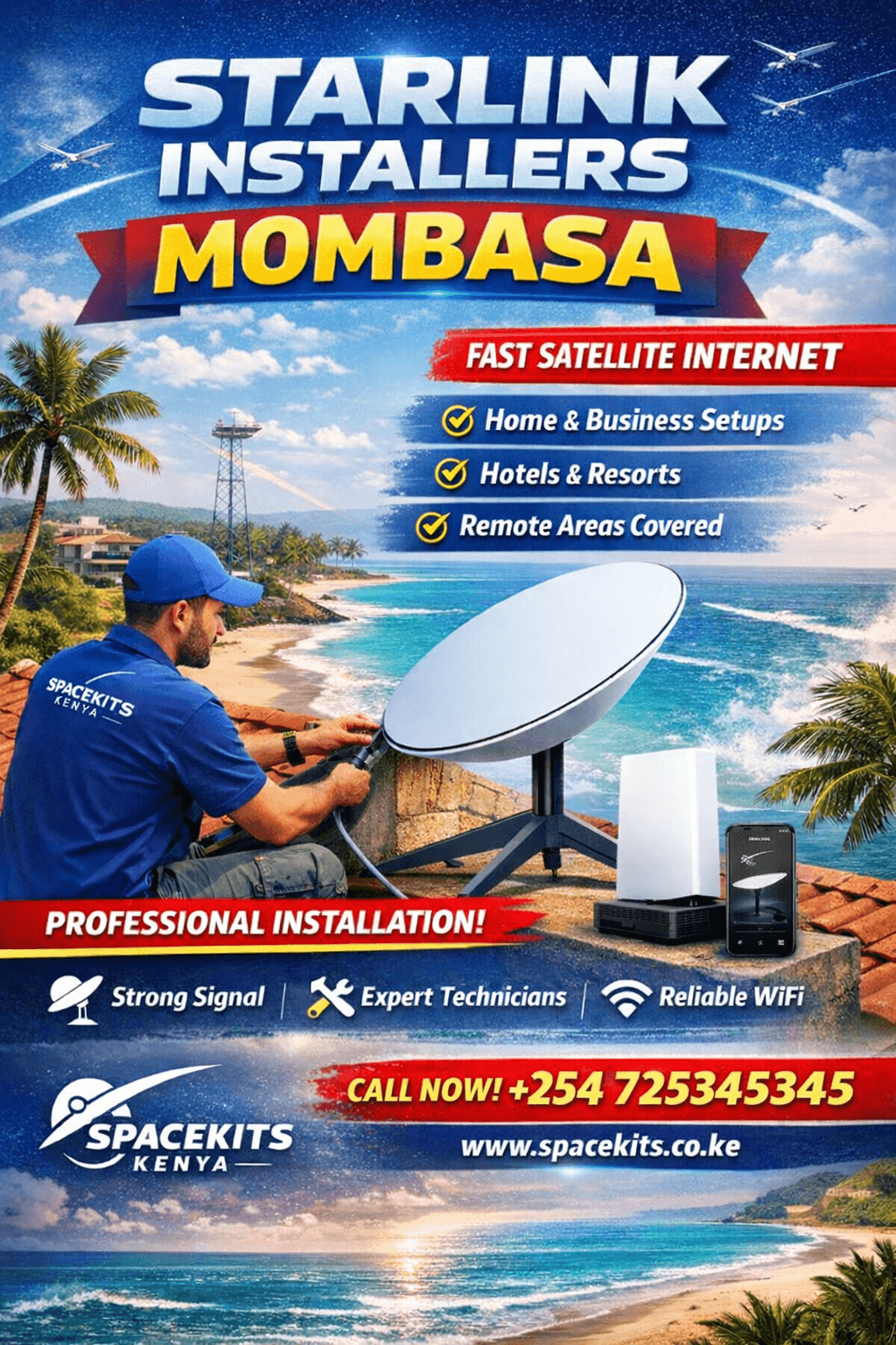 Starlink Installers Mombasa