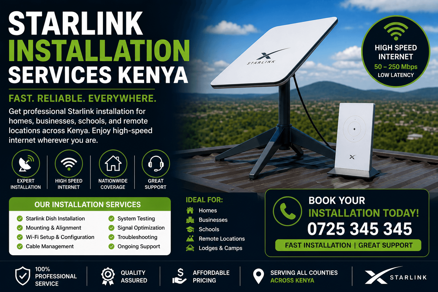 Starlink installation services Kenya