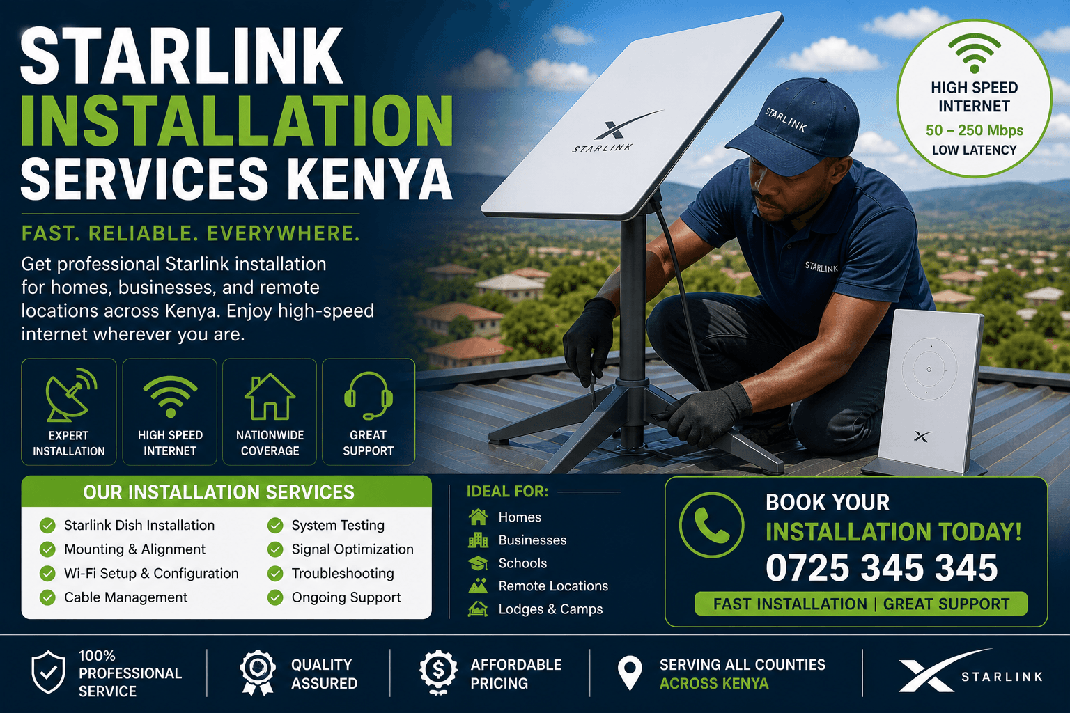 Starlink installation services Kenya