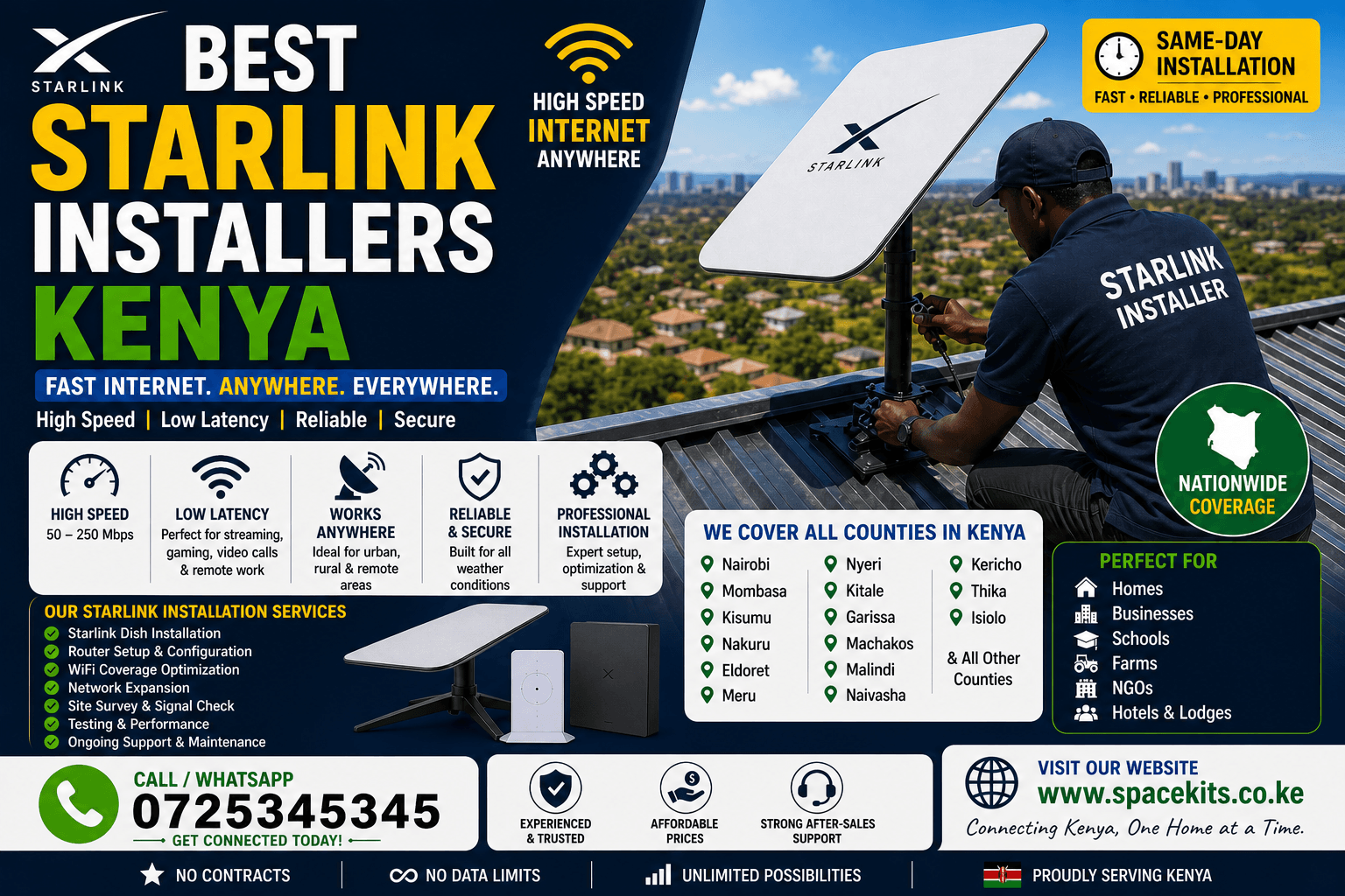 Best Starlink Installers Kenya 