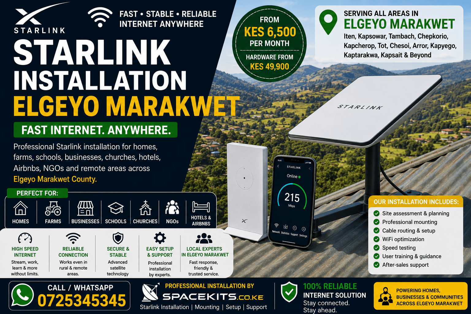 Starlink Installation Elgeyo Marakwet