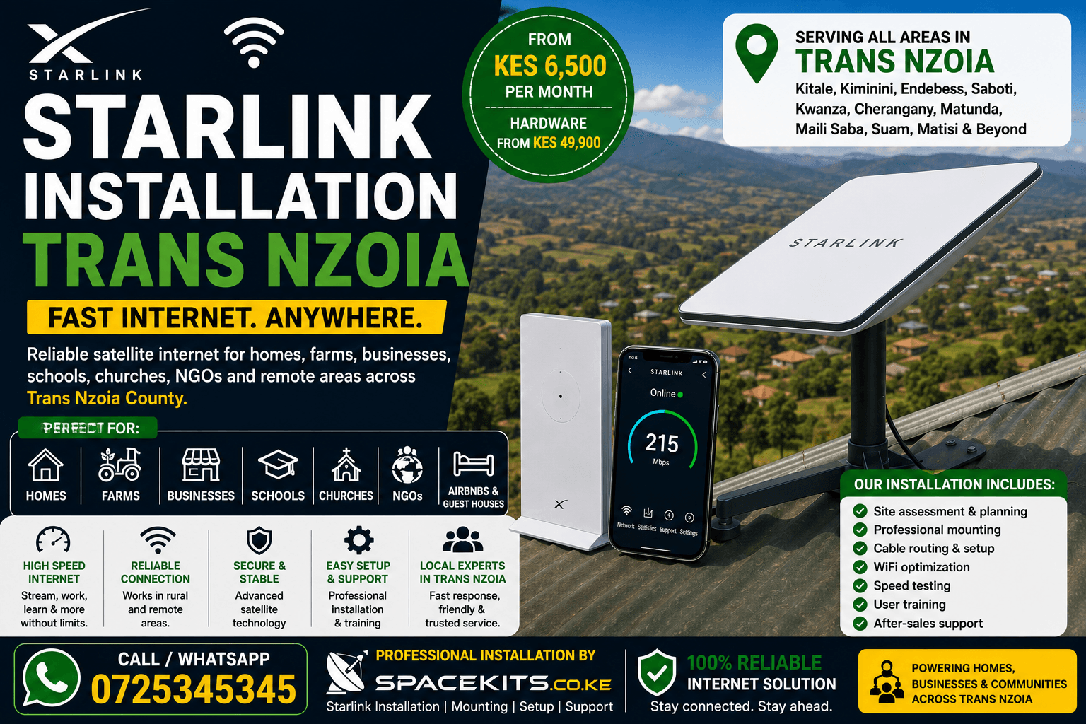 Starlink Installation Trans Nzoia