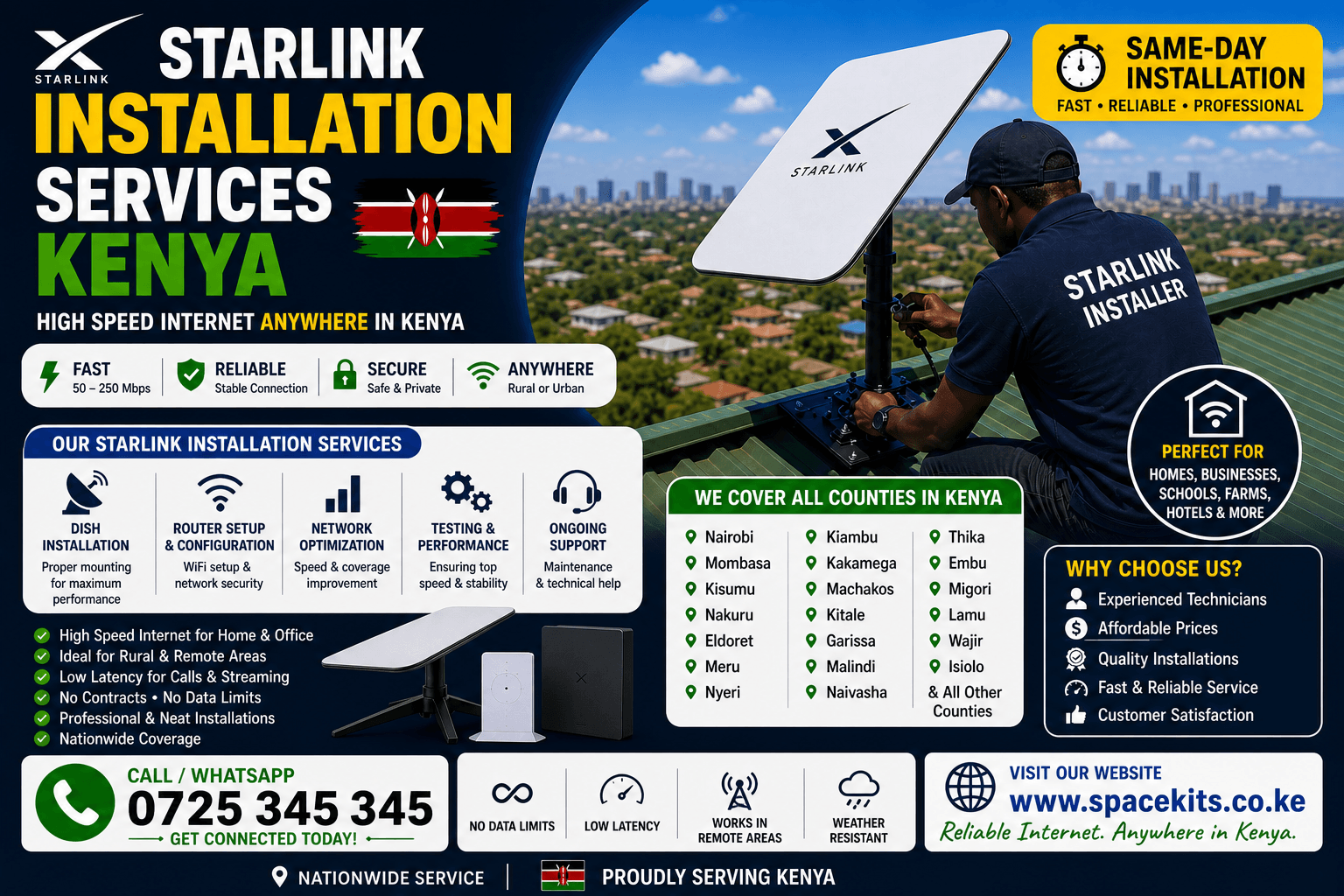 Starlink installation Thika