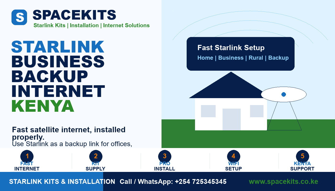 Starlink Business Backup Internet Kenya by Spacekits Kenya