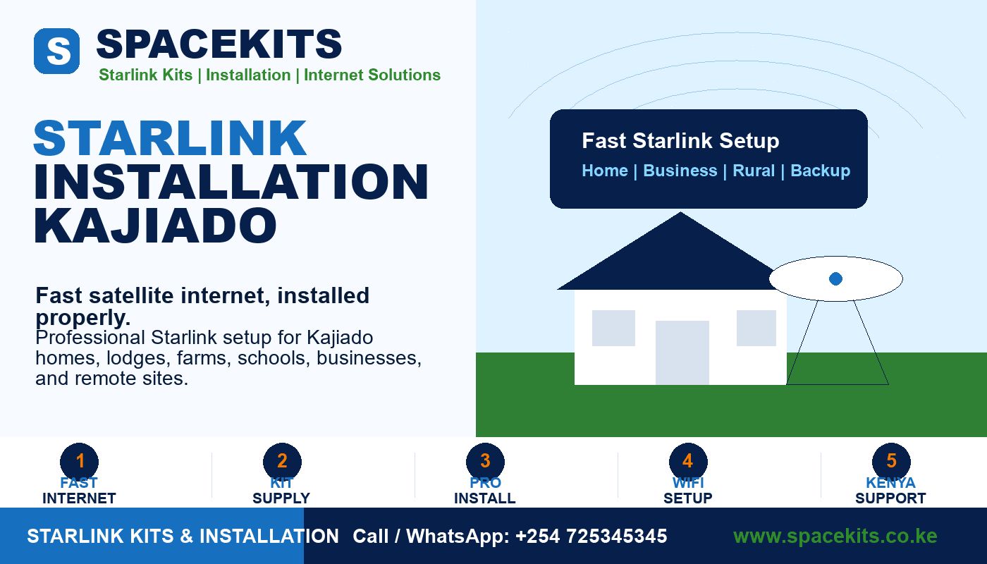 Starlink Installation Kajiado by Spacekits Kenya
