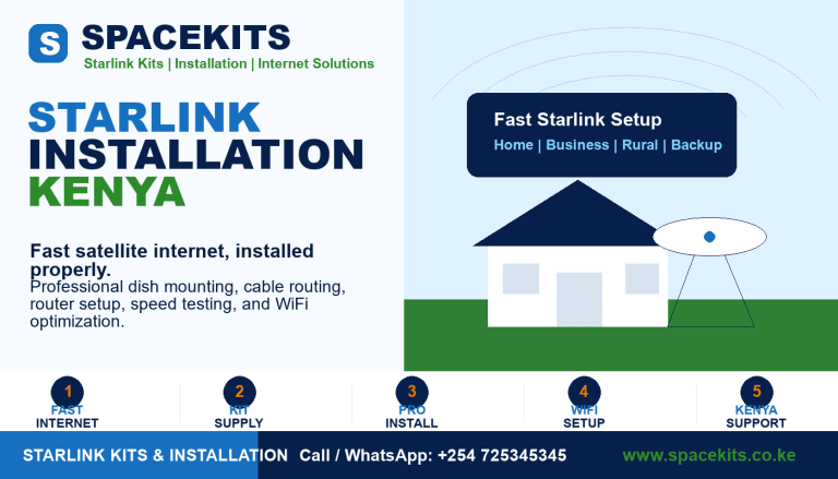 Starlink Installation Kenya by Spacekits Kenya