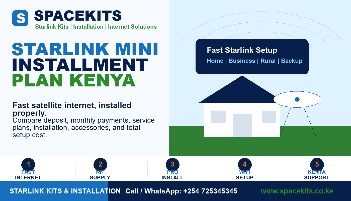 Starlink Mini Installment Plan Kenya by Spacekits Kenya
