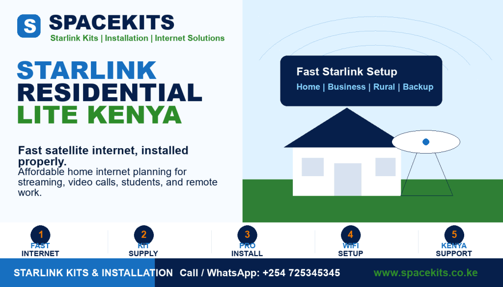 Starlink Residential Lite Kenya by Spacekits Kenya
