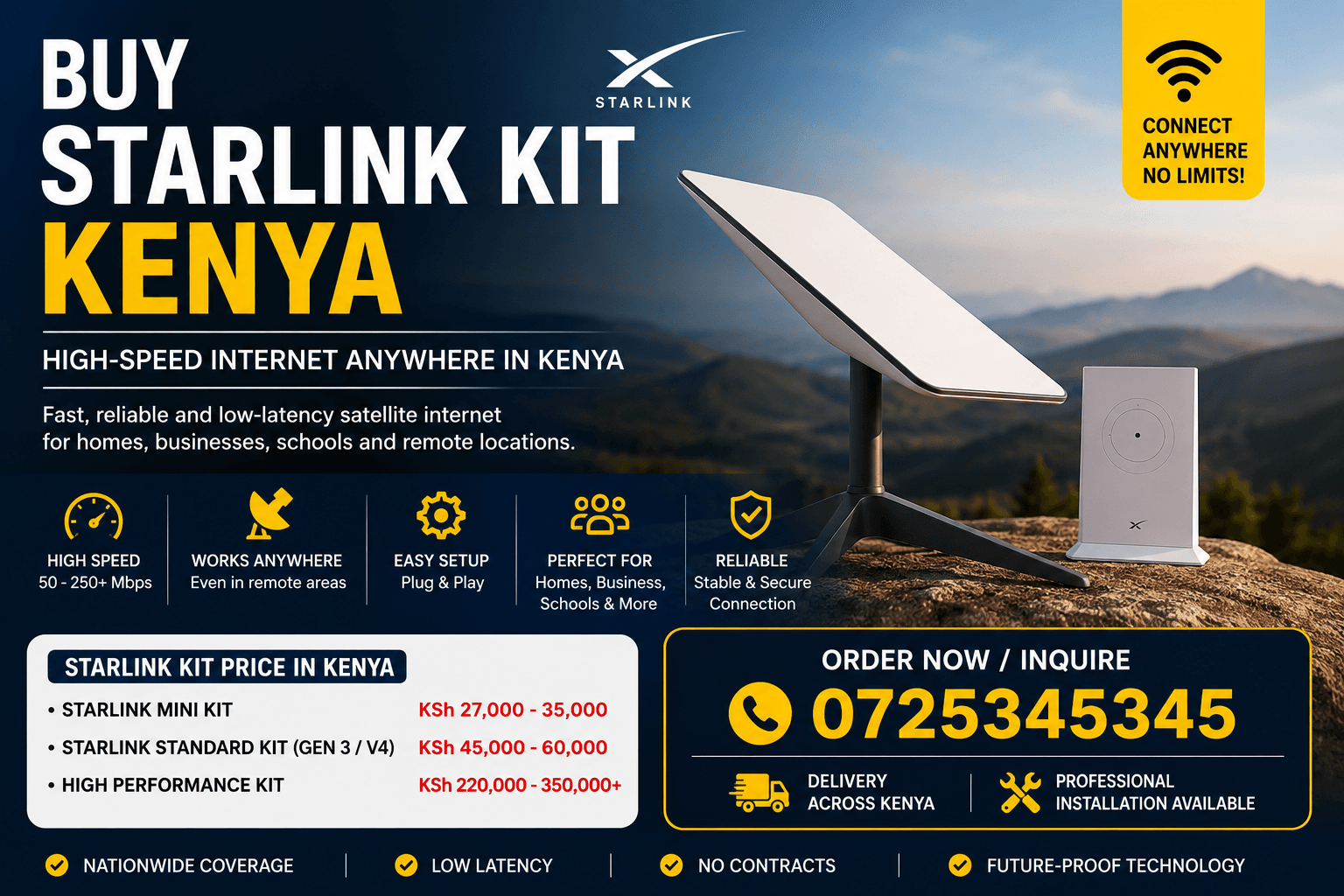 Genuine Starlink Kits Kenya
