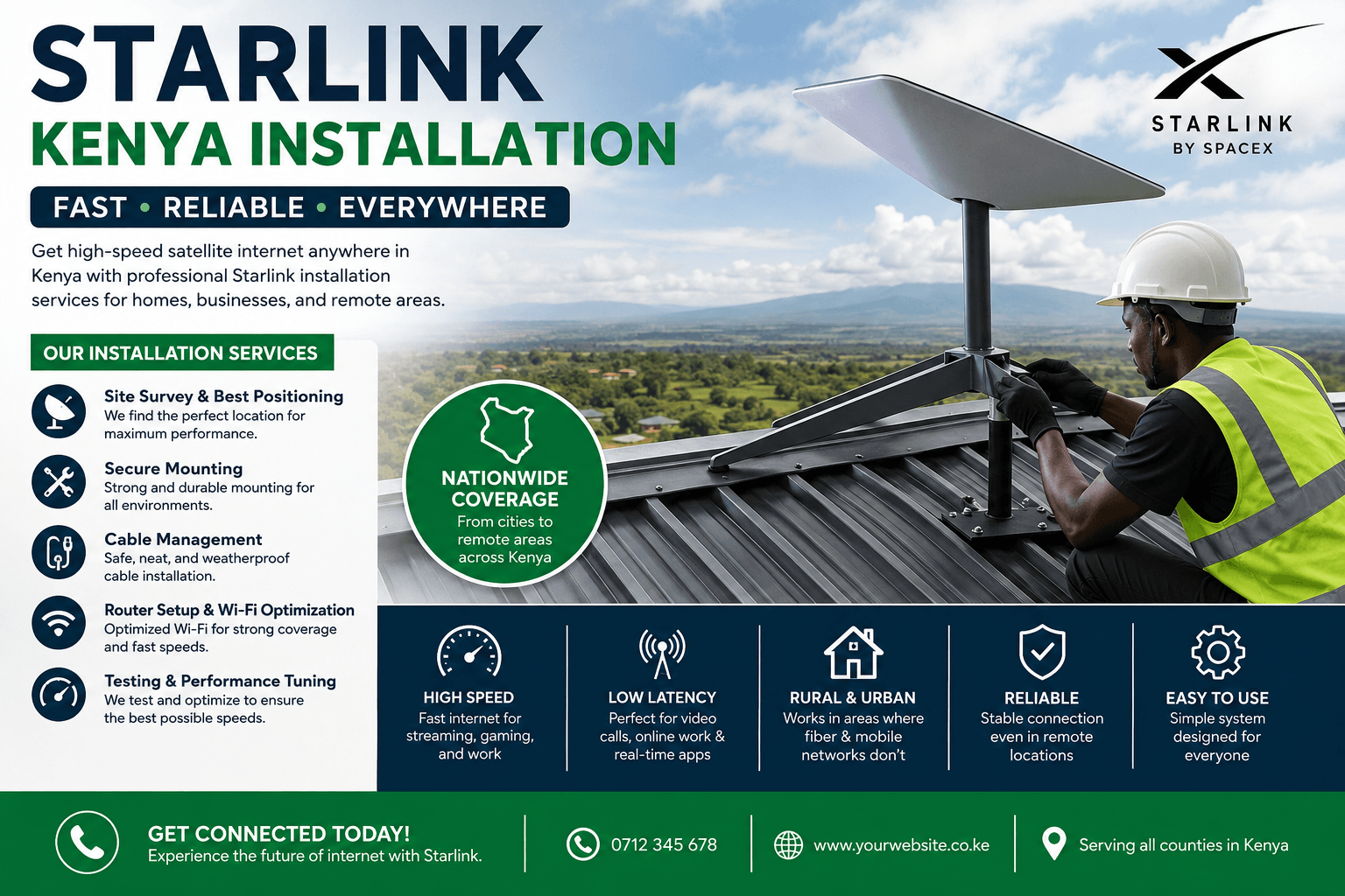 Starlink Kenya Installation