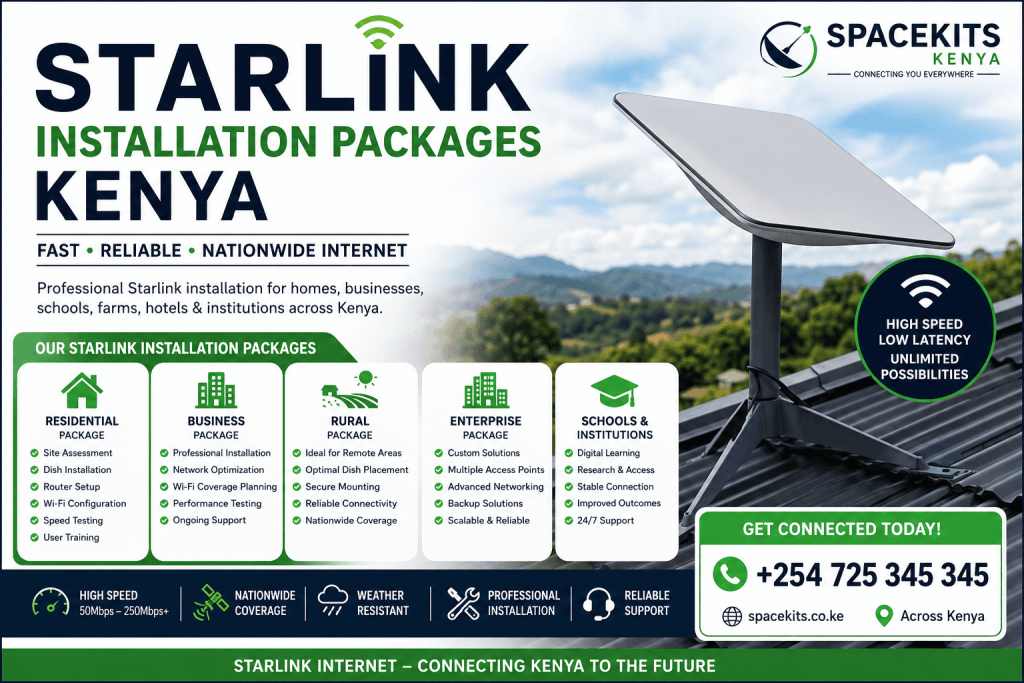 Starlink installation packages Kenya