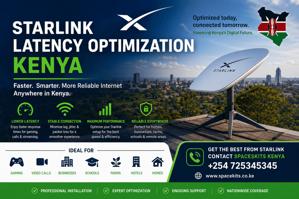 Starlink latency optimization Kenya