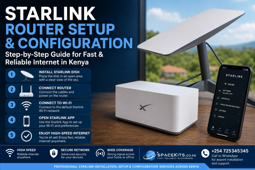 Starlink router setup and configuration