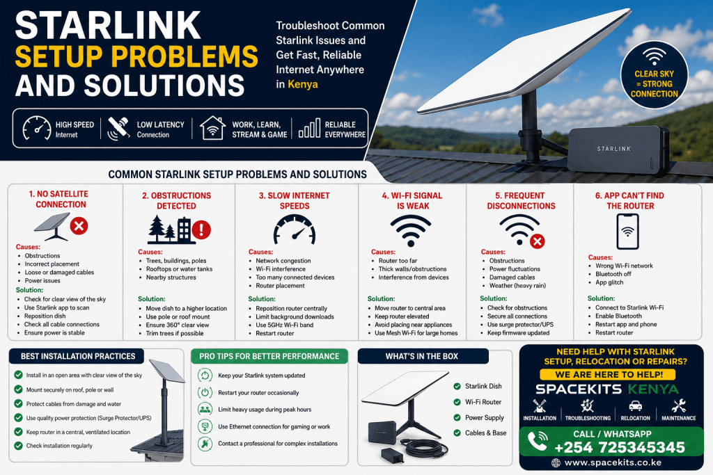 Starlink setup problems and solutions