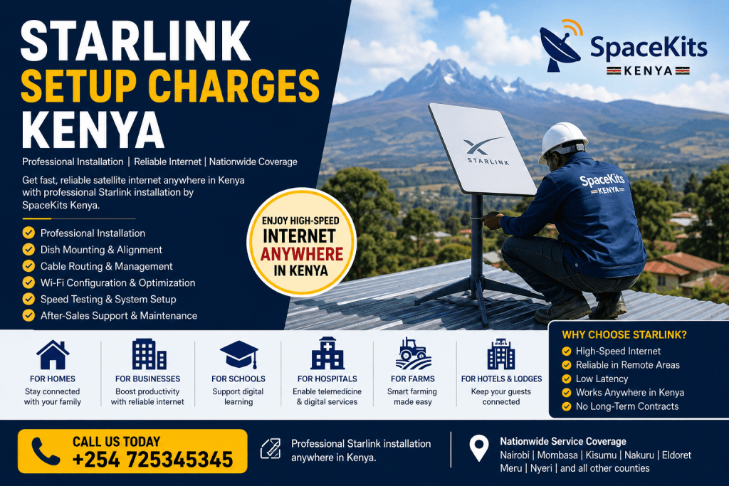 Starlink setup charges Kenya