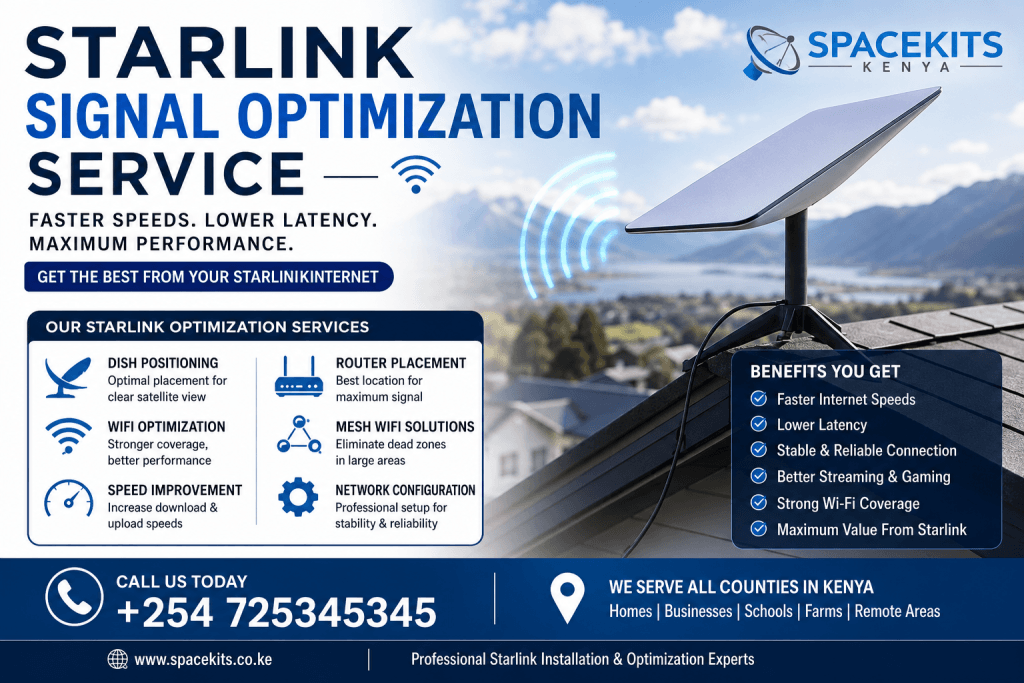 Starlink signal optimization service