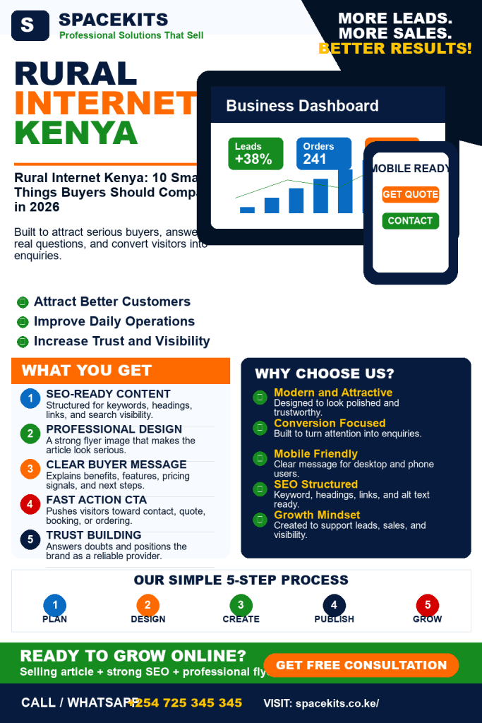 Rural Internet Kenya: 10 Smart Things Buyers Should Compare in 2026
