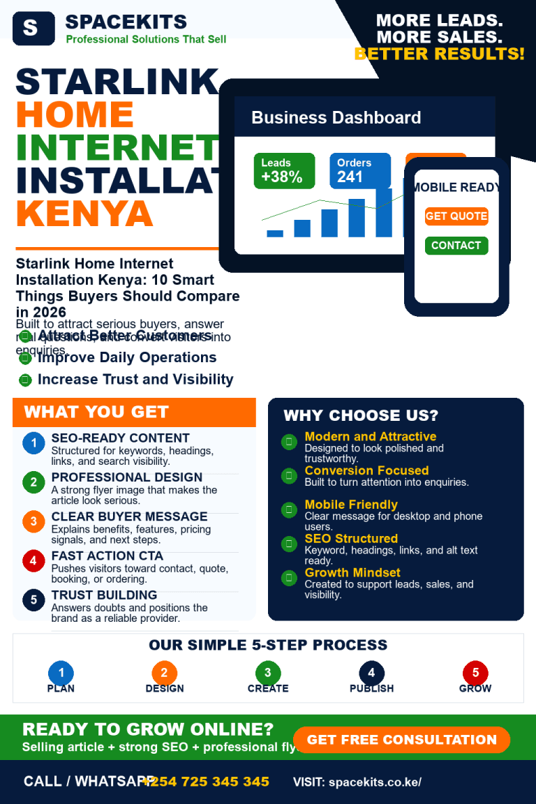 Starlink Home Internet Installation Kenya: 10 Smart Things Buyers Should Compare in 2026