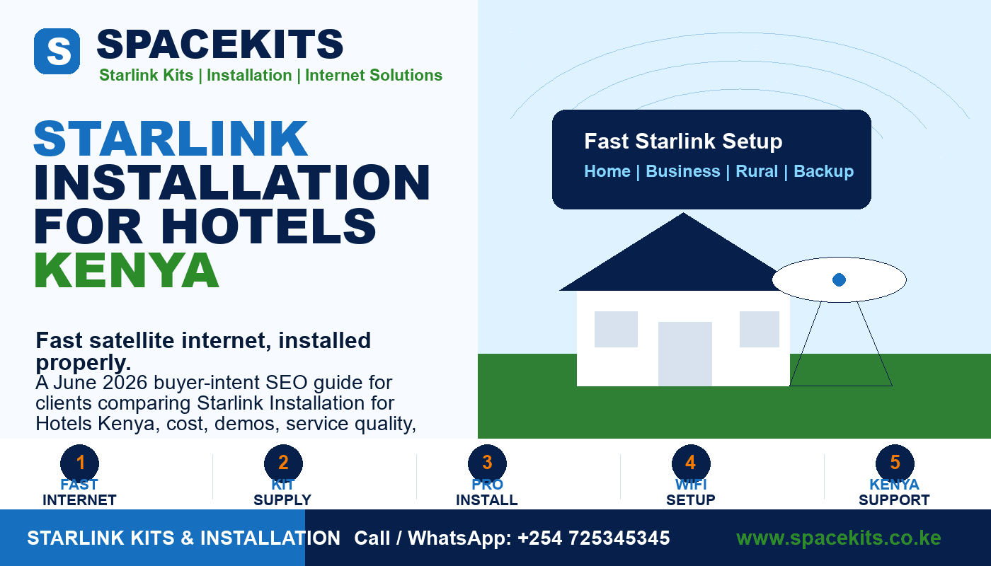 Starlink Installation for Hotels Kenya