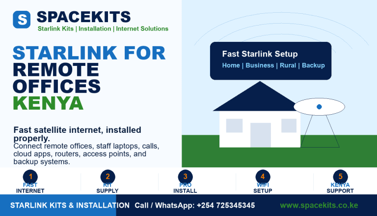 Starlink for Remote Offices Kenya by Spacekits