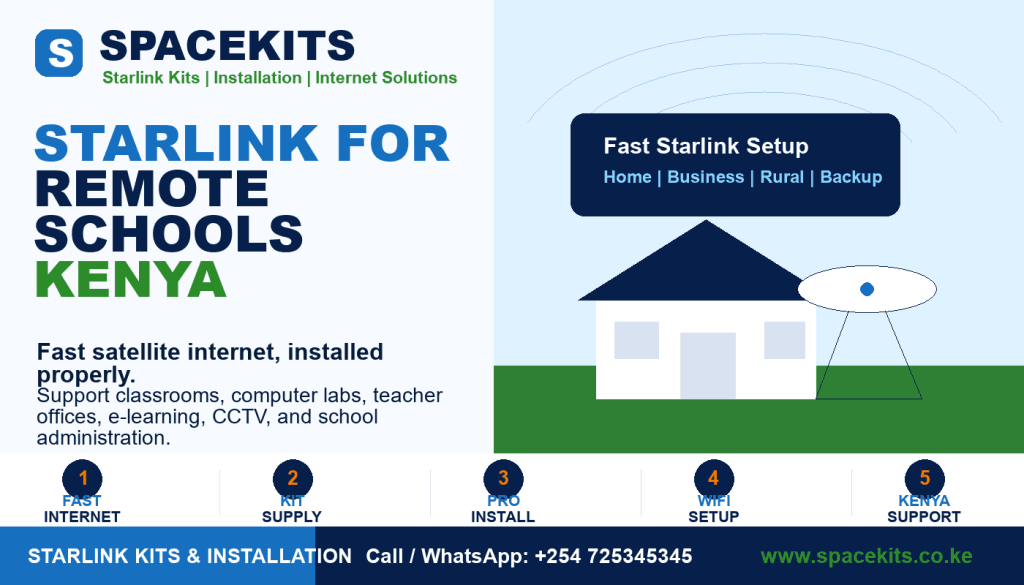 Starlink for Remote Schools Kenya by Spacekits