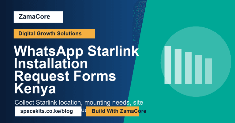 WhatsApp Starlink Installation Request Forms Kenya