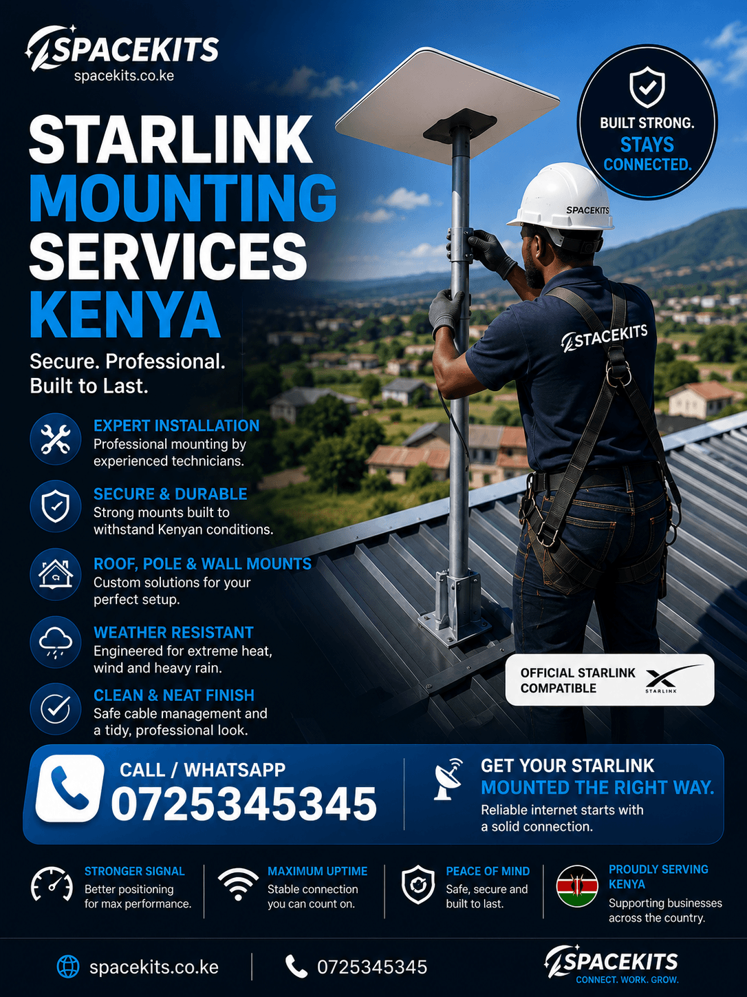 Starlink Mounting Services Kenya