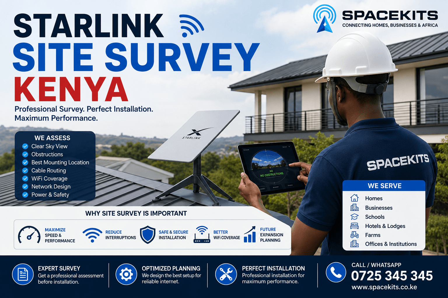 Starlink Site Survey Kenya 