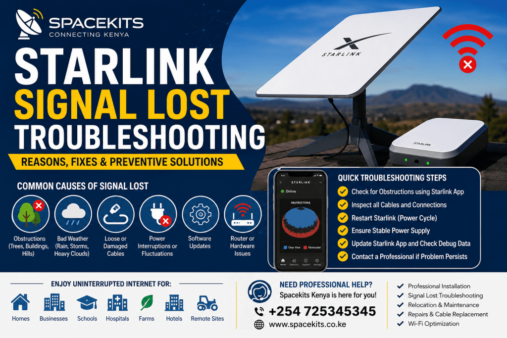 Starlink signal lost troubleshooting