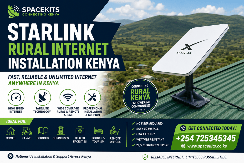 Starlink rural internet installation Kenya