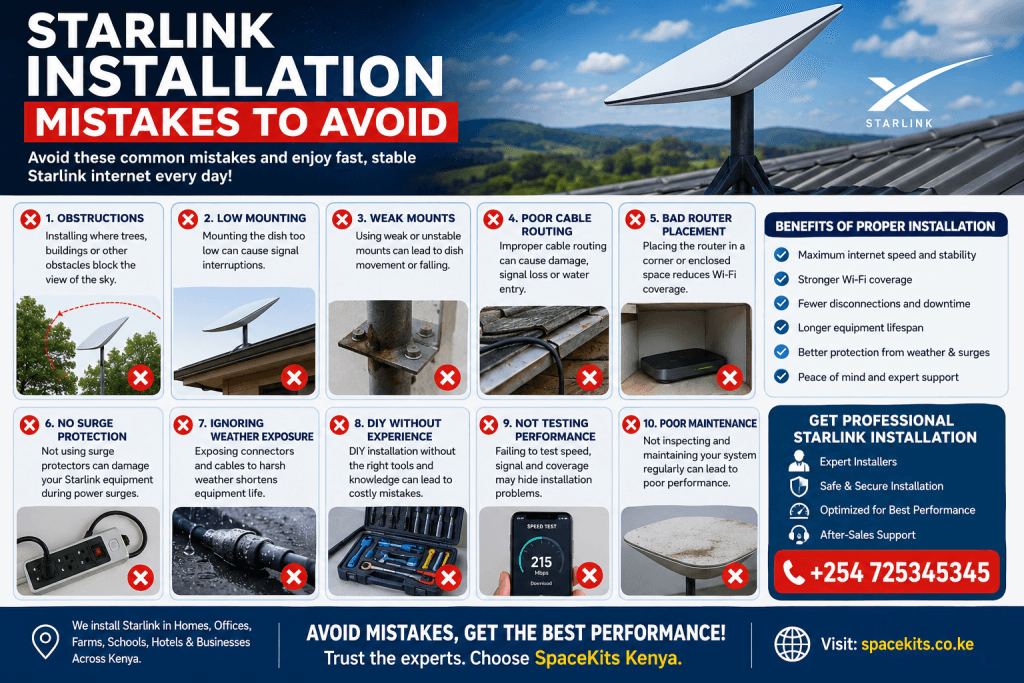 Starlink installation mistakes to avoid