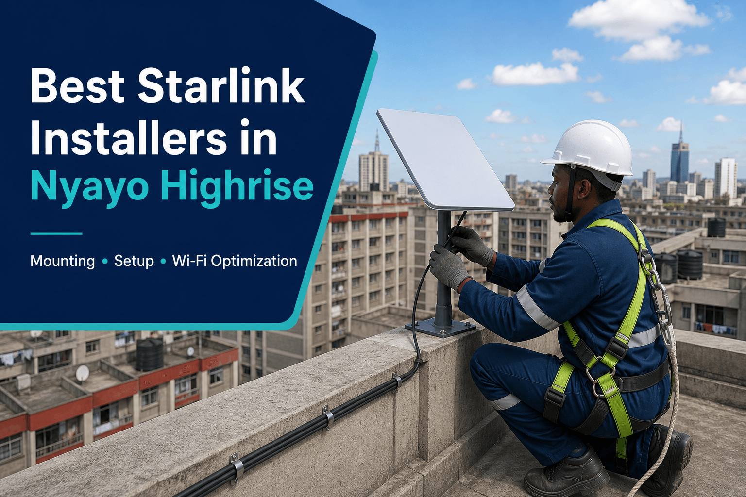 Best Starlink Installers in Nyayo Highrise