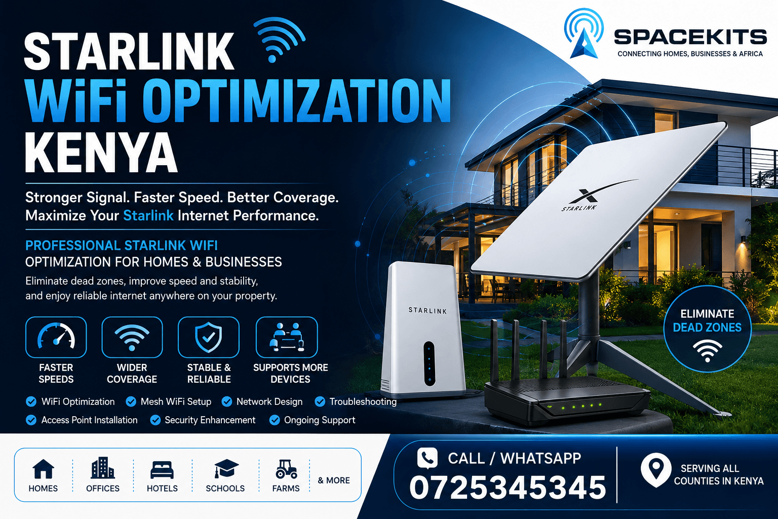 Starlink WiFi Optimization Kenya