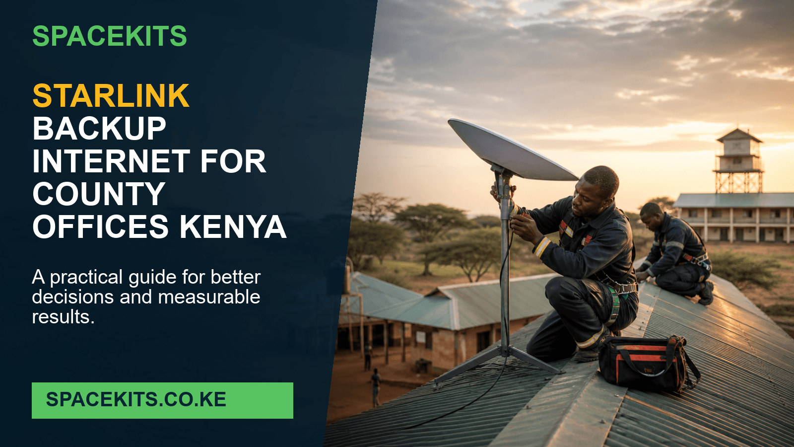 Starlink Backup Internet for County Offices Kenya