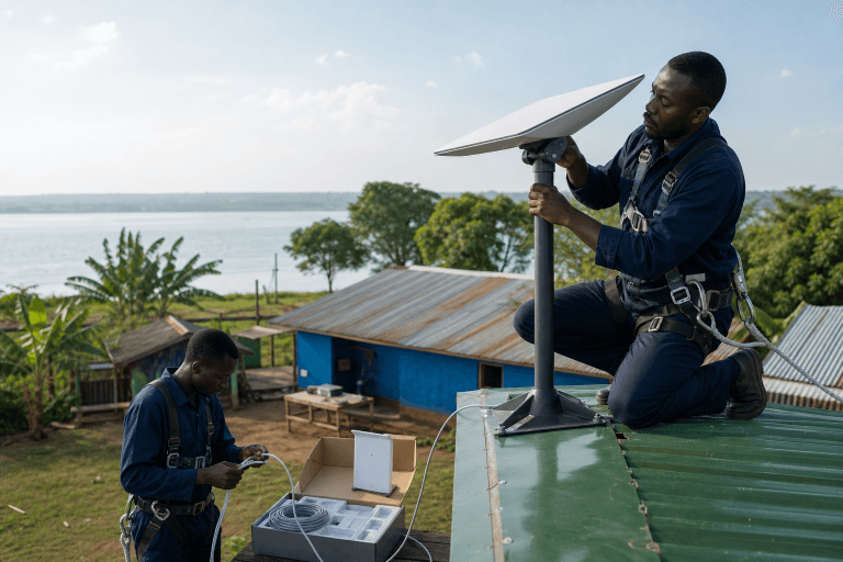 Starlink Installation Bondo - SpaceKits technician providing professional Starlink installation in Siaya County