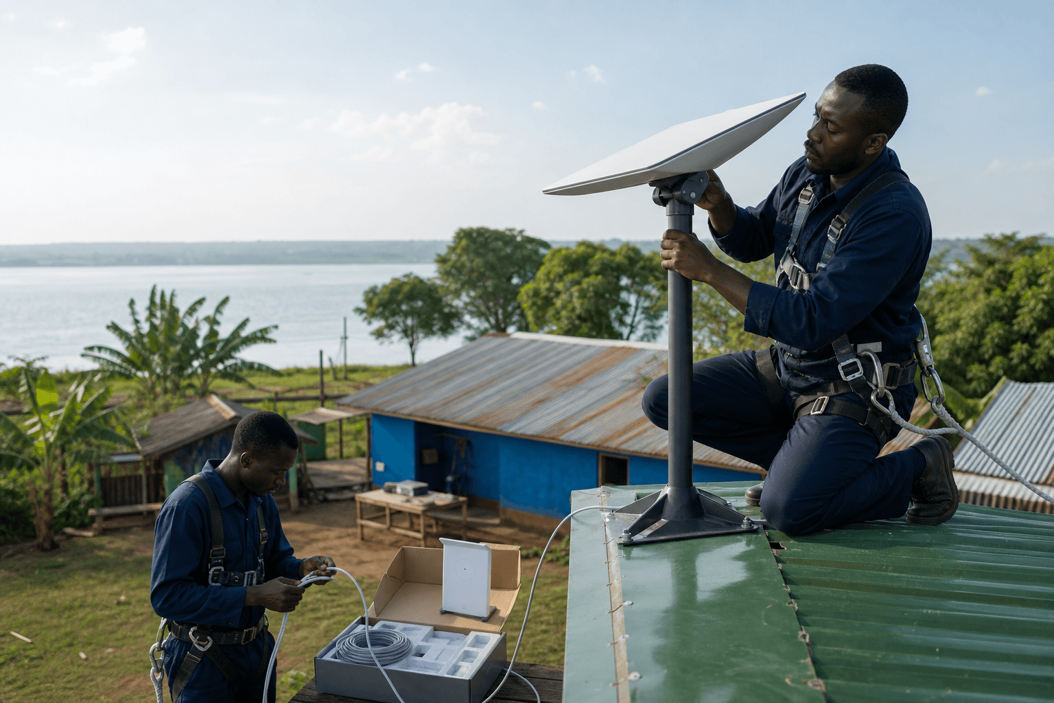 Starlink Installation Bondo - SpaceKits technician providing professional Starlink installation in Siaya County
