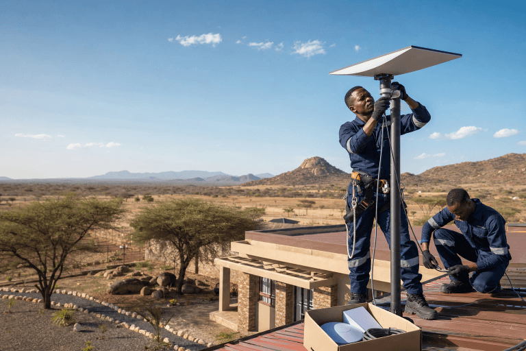 Starlink Installation Isiolo - SpaceKits technician providing professional Starlink installation in Isiolo County